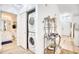 Hallway with laundry closet and bathroom view, leading to entry at 601 Hillside Dr. N # 4133, North Myrtle Beach, SC 29582