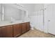 Spacious bathroom features double sinks, ample storage, and a shower-tub combo at 656 Pistoia Ln. # 304, Myrtle Beach, SC 29579