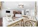Dining area with a luxurious white and gold table, ideal for formal dinners at 656 Pistoia Ln. # 304, Myrtle Beach, SC 29579