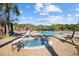 A cozy, in-ground hot tub spa next to the resort style pool with plenty of lounge seating at 656 Pistoia Ln. # 304, Myrtle Beach, SC 29579