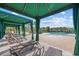 Lounge poolside in the shade of a cabana, with convenient cocktail tables at 656 Pistoia Ln. # 304, Myrtle Beach, SC 29579