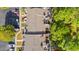 Aerial view of townhome building and surrounding trees at 23 Shadow Moss Pl. # 23, North Myrtle Beach, SC 29582