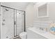 Clean bathroom with white vanity and a walk-in shower at 23 Shadow Moss Pl. # 23, North Myrtle Beach, SC 29582