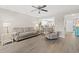 Spacious living room with hardwood floors, comfortable seating, and an open concept layout at 23 Shadow Moss Pl. # 23, North Myrtle Beach, SC 29582