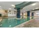 Inviting indoor swimming pool with unique architectural features and a relaxing atmosphere at 2301 S Ocean Blvd. # 1408, North Myrtle Beach, SC 29582