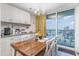 Eat in kitchen boasts views of the beach and the ocean from every angle at 2301 S Ocean Blvd. # 1408, North Myrtle Beach, SC 29582