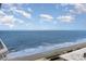 Breathtaking ocean view showcasing the pristine beach and tranquil waves under a beautiful blue sky at 2301 S Ocean Blvd. # 1408, North Myrtle Beach, SC 29582