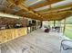 Large back deck with built in cabinets and seating area at 4575 Saints Delight Rd., Georgetown, SC 29440
