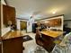 Kitchen with an island, wood cabinets, and stainless steel appliances at 4575 Saints Delight Rd., Georgetown, SC 29440