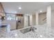 Kitchen boasts granite countertops and stainless steel refrigerator at 6703 Jefferson Pl. # B2, Myrtle Beach, SC 29572