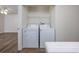 Laundry room with washer, dryer, and shelving at 6703 Jefferson Pl. # B2, Myrtle Beach, SC 29572