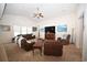 Open living area with neutral decor and access to kitchen at 101 Hartwell Dr., Little River, SC 29566