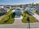 Elevated home in a neighborhood setting with surrounding houses at 243 Calhoun Dr., Garden City Beach, SC 29576
