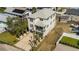 Bird's eye view of an elevated home showing its proximity to neighborhood amenities at 302A 32Nd Ave. N, North Myrtle Beach, SC 29582