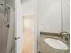Bathroom boasts large vanity, modern fixtures, and shower, and is freshly updated at 302A 32Nd Ave. N, North Myrtle Beach, SC 29582
