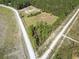 Aerial view of the lot and the surrounding area, showing the terrain and nearby roads at Tbd Fries Bay Rd., Loris, SC 29569