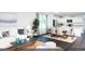 Open-concept living room, dining area and modern kitchen with island seating at 109 Arrow Wood Dr, Conway, SC 29526