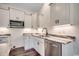 Contemporary kitchen featuring granite counters, modern stainless appliances, and ample cabinet space at 2682 Hugo Rd., Conway, SC 29527