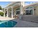 Gorgeous backyard patio with a beautiful pool, covered area and architectural details at 3788 Waterford Dr., Myrtle Beach, SC 29577