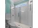 Stylish bathroom featuring a glass shower with mosaic tiles and modern fixtures at 3788 Waterford Dr., Myrtle Beach, SC 29577