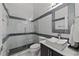 Modern bathroom with a glass-enclosed shower, sleek vanity, and contemporary fixtures at 3788 Waterford Dr., Myrtle Beach, SC 29577