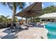 Beautiful outdoor lounge area with comfortable seating and shade umbrellas, overlooking a scenic view at 3788 Waterford Dr., Myrtle Beach, SC 29577