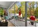 Relaxing screened porch with comfortable seating, a dining table, and a grill for outdoor enjoyment at 1604 Carsens Ferry Dr., Conway, SC 29526