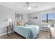 Relaxing bedroom features soft lighting, modern décor, and a comfortable bed at 5601 N Ocean Blvd. # E-316, Myrtle Beach, SC 29577