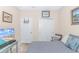 Comfortable bedroom with entertainment center and closet at 830 San Marco Ct. # C, Myrtle Beach, SC 29579