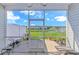 Screened patio with view of pond, lawn, and other homes at 830 San Marco Ct. # C, Myrtle Beach, SC 29579