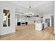 Open living room and kitchen area with hardwood floors at 1219 Bent Creek Ln., Myrtle Beach, SC 29579