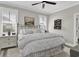 Comfortable bedroom with soft linens, modern decor, and natural light from the windows at 253 W Second Ave. S, Ocean Isle Beach, NC 28469