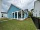 Spacious backyard with a covered patio, ideal for outdoor entertaining and enjoying the scenery at 734 Macon Alley, Myrtle Beach, SC 29588