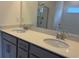 Bathroom vanity featuring double sinks and a large mirror at 323 Palmetto Sand Loop, Conway, SC 29527