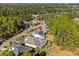 Aerial view of a lovely community nestled among lush greenery and mature trees at 5012 Lindrick Ct., Myrtle Beach, SC 29579