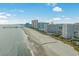 Beautiful coastal view featuring condo buildings along the ocean, showing the scenic beachfront at 9820 Queensway Blvd. # 1501, Myrtle Beach, SC 29572