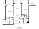 Detailed floor plan showcasing the layout of the house at 9820 Queensway Blvd. # 1501, Myrtle Beach, SC 29572