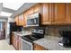 Beautiful kitchen with stainless steel appliances, granite counters, and plenty of storage space at 1501 S Ocean Blvd. # 1541, Myrtle Beach, SC 29577