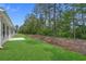 The backyard features a lush lawn and mature trees at 2441 Campton Loop, Conway, SC 29527
