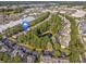 Aerial view showcasing the townhouse community near shopping centers and local amenities at 86 Shadow Moss Pl. # 86, North Myrtle Beach, SC 29582