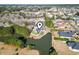 Beautiful aerial view of a home with a pond in a neighborhood at 305 Duel Ct., Myrtle Beach, SC 29588