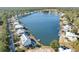 Panoramic aerial view of stunning lakeside community and luxurious homes at 76 Eagle Pass Dr., Murrells Inlet, SC 29576