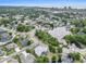 Panoramic aerial view of homes near a lake and ocean, showcasing the coastal community's charm at 1201 Surf Pointe Dr., North Myrtle Beach, SC 29582