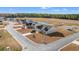 Aerial view of new construction home in a quiet neighborhood at 197 Six Mile Creek Dr., Georgetown, SC 29440