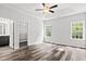 Spacious bedroom with hardwood floors and a walk-in closet at 197 Six Mile Creek Dr., Georgetown, SC 29440