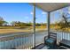 Peaceful screened balcony overlooking a golf course and waterway at 597 Blue River Ct. # 2F, Myrtle Beach, SC 29579