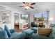 Relaxing living room with comfy seating and access to balcony at 597 Blue River Ct. # 2F, Myrtle Beach, SC 29579