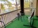 Relaxing balcony view with chairs, hammock, and outdoor seating, perfect for enjoying the fresh air at 100 G Myrtle Greens Dr. # G, Conway, SC 29526