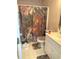 Bathroom with a nature-themed shower curtain, white vanity, and camouflage-themed toilet seat and rugs at 100 G Myrtle Greens Dr. # G, Conway, SC 29526