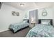 Twin bedroom with coastal decor and ample closet space at 2405 S Ocean Blvd. # 207, North Myrtle Beach, SC 29582